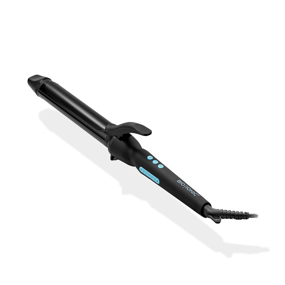 Bio Ionic Long Barrel Styler 1.25"Curling Iron Moisture Heat Tech & NanoIonic MX